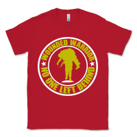 Red Wounded Warrior No One Left Behind War Veteran Classic Tee - linhVisuals