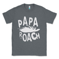 Charcoal Heather papa roach Classic Tee - linhVisuals