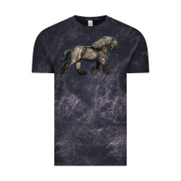 Cloud Black Belgian Horse Vintage Tee - LillyAllenDesigns
