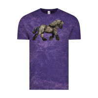 Cloud Purple Belgian Horse Vintage Tee - LillyAllenDesigns