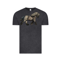 Vintage Black Belgian Horse Vintage Tee - LillyAllenDesigns