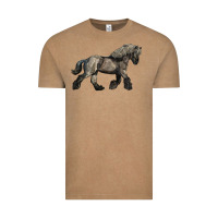 Vintage Coffee Belgian Horse Vintage Tee - LillyAllenDesigns