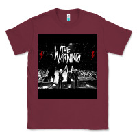 Burgundy The warning Tour Classic Tee - linhVisuals