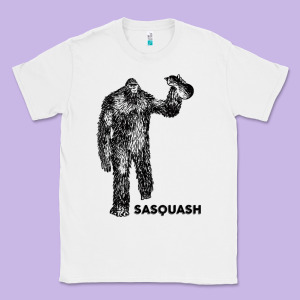 Cool Unique Sasquash Sasquatch And Squash Bigfoot T Shirt Classic Tee Designed By Linhvisuals