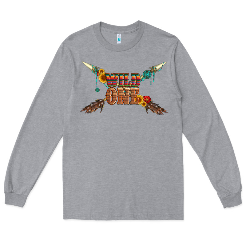 Wild One With Gemstone And Sunflower Long Sleeve Tee by Artiststas | Teevron