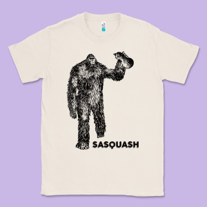 Cool Unique Sasquash Sasquatch And Squash Bigfoot T Shirt Classic Tee Designed By Linhvisuals