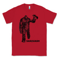 Red cool unique sasquash sasquatch and squash bigfoot t shirt Classic Tee - linhVisuals