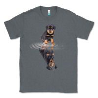 Charcoal Heather rottweiler reflection t shirt funny father's day dog gifts Classic Tee - linhVisuals