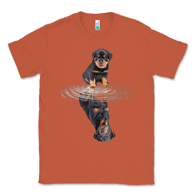 Rottweiler Reflection T Shirt Funny Father's Day Dog Gifts Classic Tee by linhVisuals | Teevron