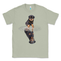 Matcha rottweiler reflection t shirt funny father's day dog gifts Classic Tee - linhVisuals