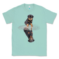 Seafoam rottweiler reflection t shirt funny father's day dog gifts Classic Tee - linhVisuals