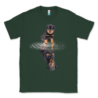Sports Green rottweiler reflection t shirt funny father's day dog gifts Classic Tee - linhVisuals