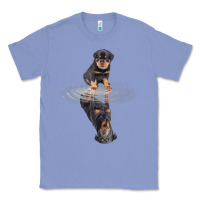 Colony Blue rottweiler reflection t shirt funny father's day dog gifts Classic Tee - linhVisuals