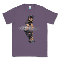Lavender rottweiler reflection t shirt funny father's day dog gifts Classic Tee - linhVisuals