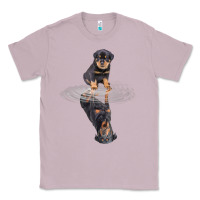 Lilac rottweiler reflection t shirt funny father's day dog gifts Classic Tee - linhVisuals