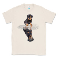 Natural rottweiler reflection t shirt funny father's day dog gifts Classic Tee - linhVisuals
