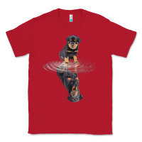 Red rottweiler reflection t shirt funny father's day dog gifts Classic Tee - linhVisuals