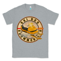 Heather Grey ski doo vintage snowmobiles Classic Tee - linhVisuals
