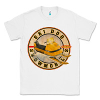 White ski doo vintage snowmobiles Classic Tee - linhVisuals