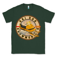 Sports Green ski doo vintage snowmobiles Classic Tee - linhVisuals