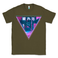 Army Green tired japanese otaku   abandoned city street art t shirt Classic Tee - linhVisuals