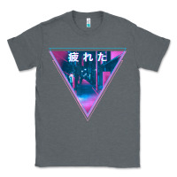 Charcoal Heather tired japanese otaku   abandoned city street art t shirt Classic Tee - linhVisuals