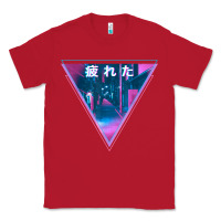 Red tired japanese otaku   abandoned city street art t shirt Classic Tee - linhVisuals