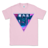 Bubblegum Pink tired japanese otaku   abandoned city street art t shirt Classic Tee - linhVisuals