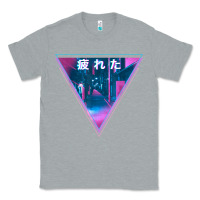 Heather Grey tired japanese otaku   abandoned city street art t shirt Classic Tee - linhVisuals