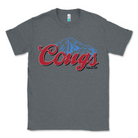 Charcoal Heather wsu cougs light blue Classic Tee - linhVisuals