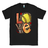 Black love softball Classic Tee - FaDigitalArtStudio