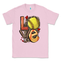 Bubblegum Pink love softball Classic Tee - FaDigitalArtStudio