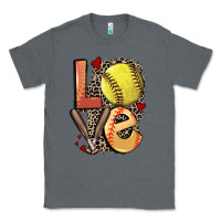Charcoal Heather love softball Classic Tee - FaDigitalArtStudio
