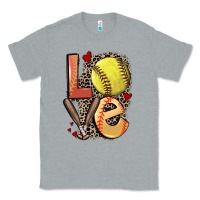 Heather Grey love softball Classic Tee - FaDigitalArtStudio