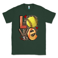 Sports Green love softball Classic Tee - FaDigitalArtStudio