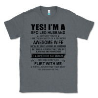 Charcoal Heather yes i'm a spoiled husband ..awesome wife t shirt Classic Tee - linhVisuals