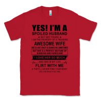 Red yes i'm a spoiled husband ..awesome wife t shirt Classic Tee - linhVisuals