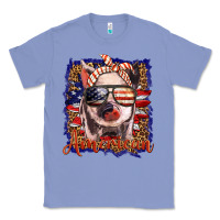 Colony Blue amerıcan pig Classic Tee - BarkalooDesign