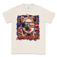 Natural amerıcan pig Classic Tee - BarkalooDesign