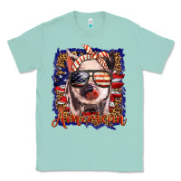 Seafoam amerıcan pig Classic Tee - BarkalooDesign