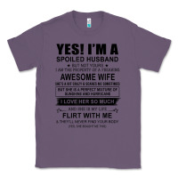 Lavender yes i'm a spoiled husband ..awesome wife t shirt Classic Tee - linhVisuals