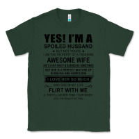 Sports Green yes i'm a spoiled husband ..awesome wife t shirt Classic Tee - linhVisuals