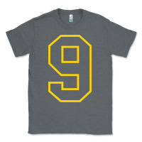 Charcoal Heather number #9 sports jersey uniform Classic Tee - linhVisuals