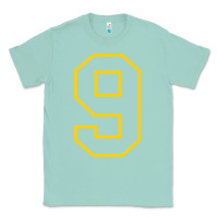 Seafoam number #9 sports jersey uniform Classic Tee - linhVisuals