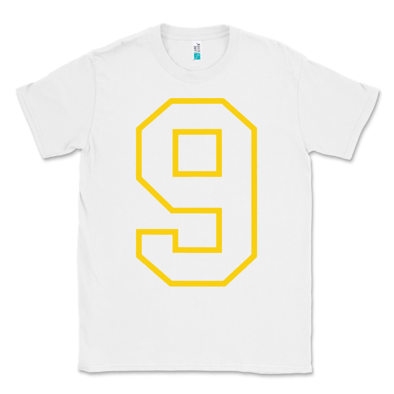 Number #9 Sports Jersey Uniform Classic Tee by linhVisuals | Teevron