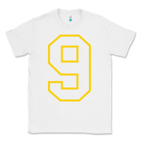 White number #9 sports jersey uniform Classic Tee - linhVisuals