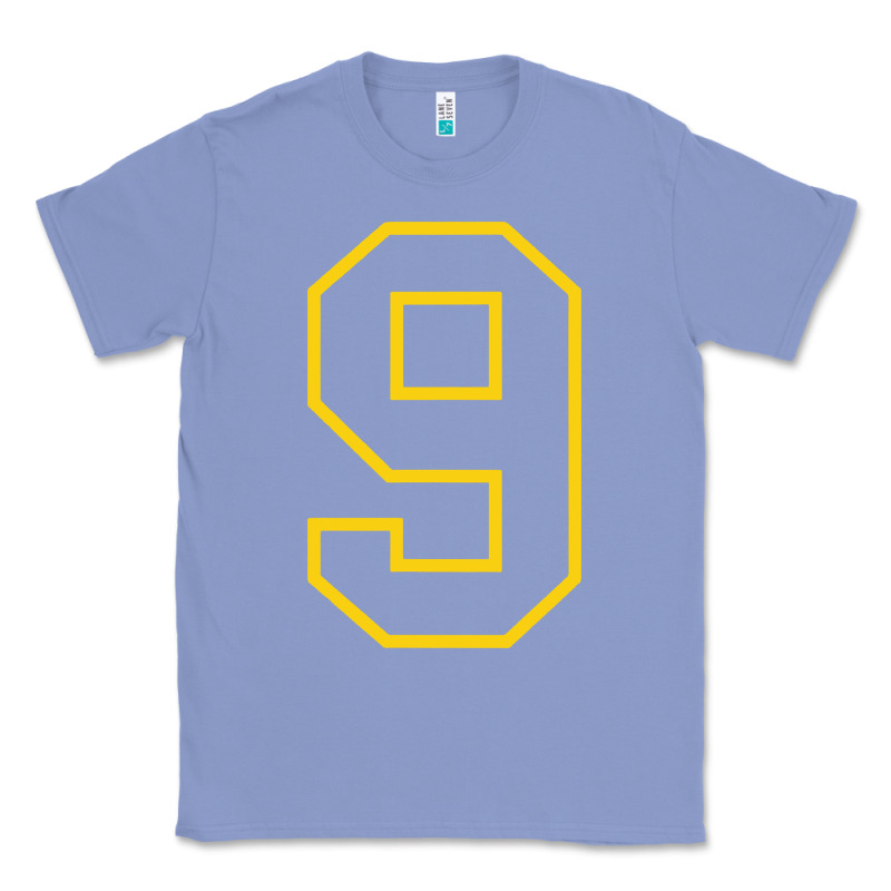 Number #9 Sports Jersey Uniform Classic Tee by linhVisuals | Teevron