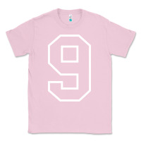 Bubblegum Pink number #9 sports jersey uniform Classic Tee - linhVisuals