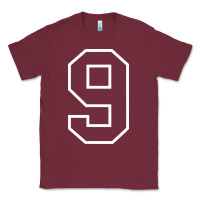 Number #9 Sports Jersey Uniform Classic Tee | Teevron
