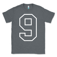 Charcoal Heather number #9 sports jersey uniform Classic Tee - linhVisuals